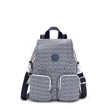 Kipling Firefly Up Printed Convertible Reppu Harmaat | FI 1582WN